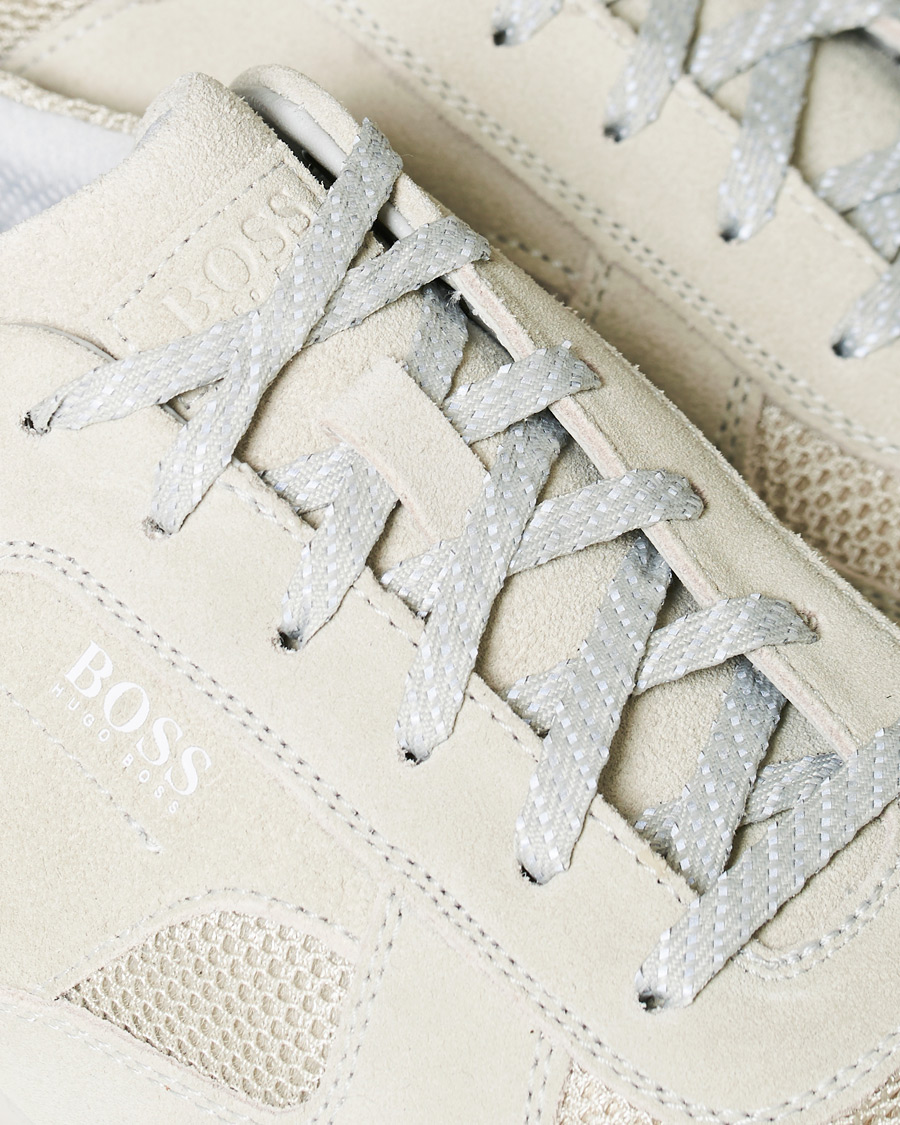 Herre | BOSS Rapid Running Sneaker Grey Suede | BOSS BLACK | BOSS Rapid Running Sneaker Grey Suede