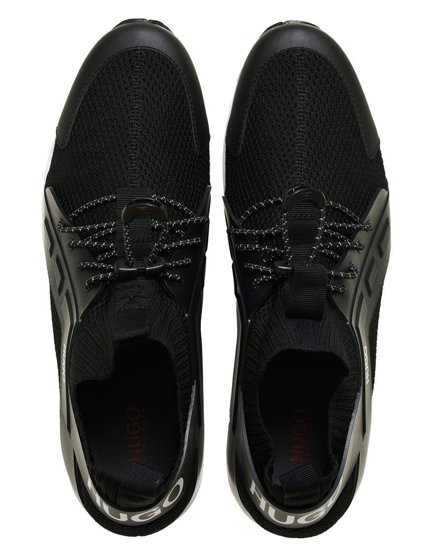 Herre | HUGO Hybrid Mesh Running Sneaker Black | HUGO | Hybrid Mesh Running Sneaker Black