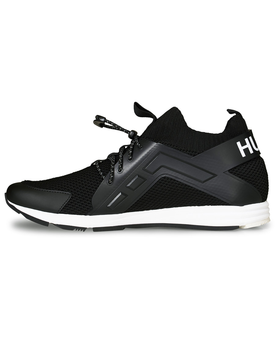 Herre | HUGO Hybrid Mesh Running Sneaker Black | HUGO | Hybrid Mesh Running Sneaker Black