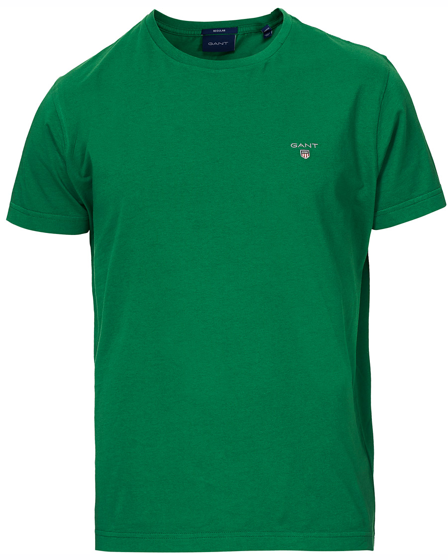 Herre | T-Shirts | GANT | Original Crew Neck Tee Amazon Green