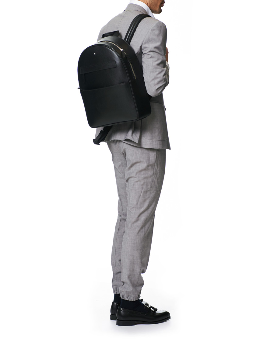 Herre | Montblanc Sartorial Backpack Dome Large Black | Montblanc | Sartorial Backpack Dome Large Black