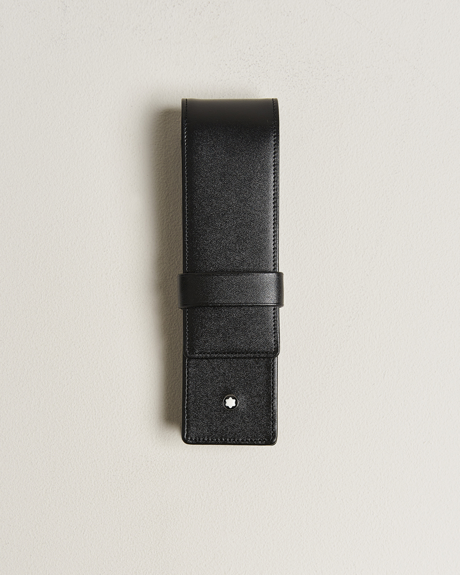 Herre | Montblanc Meisterstück 2 Pen Pouch Clasp Black | Montblanc | Meisterstück 2 Pen Pouch Clasp Black