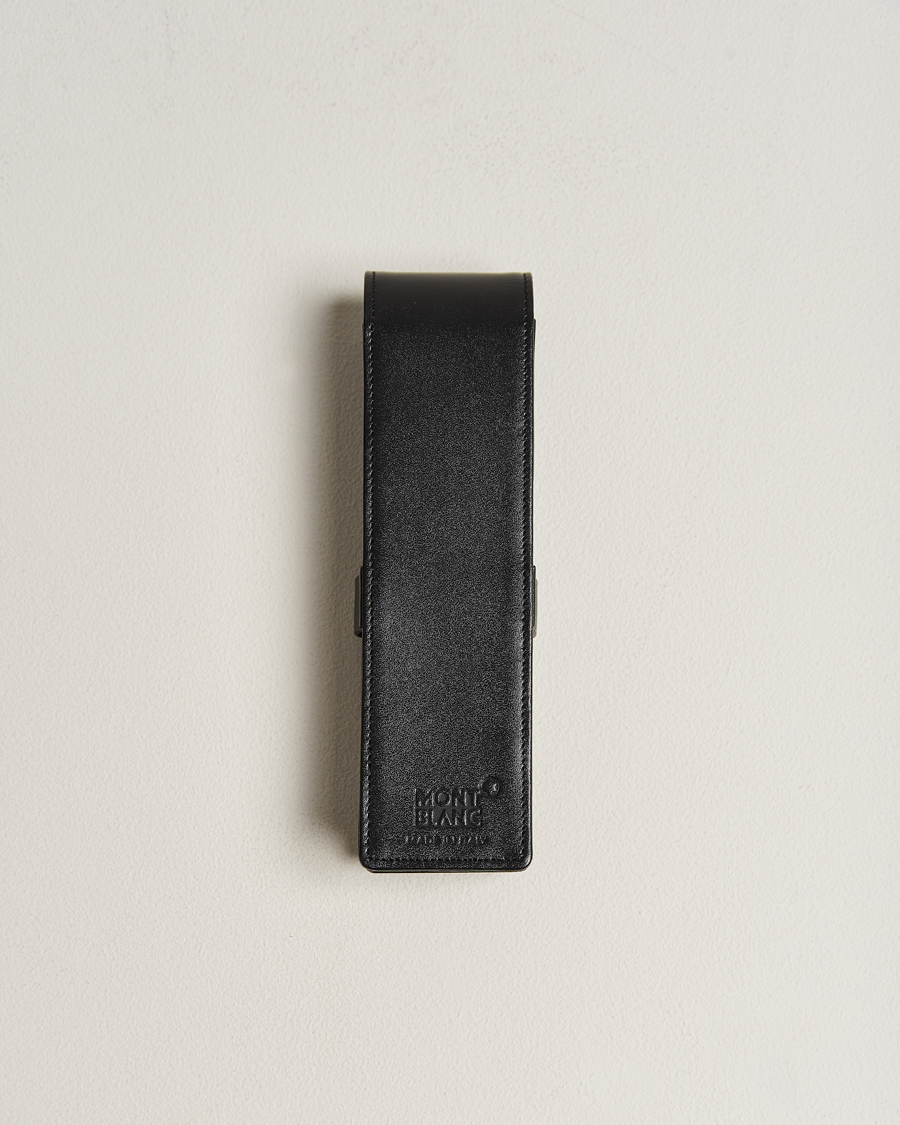 Herre | Montblanc Meisterstück 2 Pen Pouch Clasp Black | Montblanc | Meisterstück 2 Pen Pouch Clasp Black