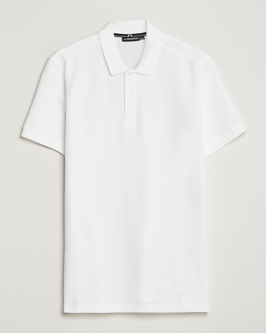 Herre | Pikéer | J.Lindeberg | Troy Polo Pique White