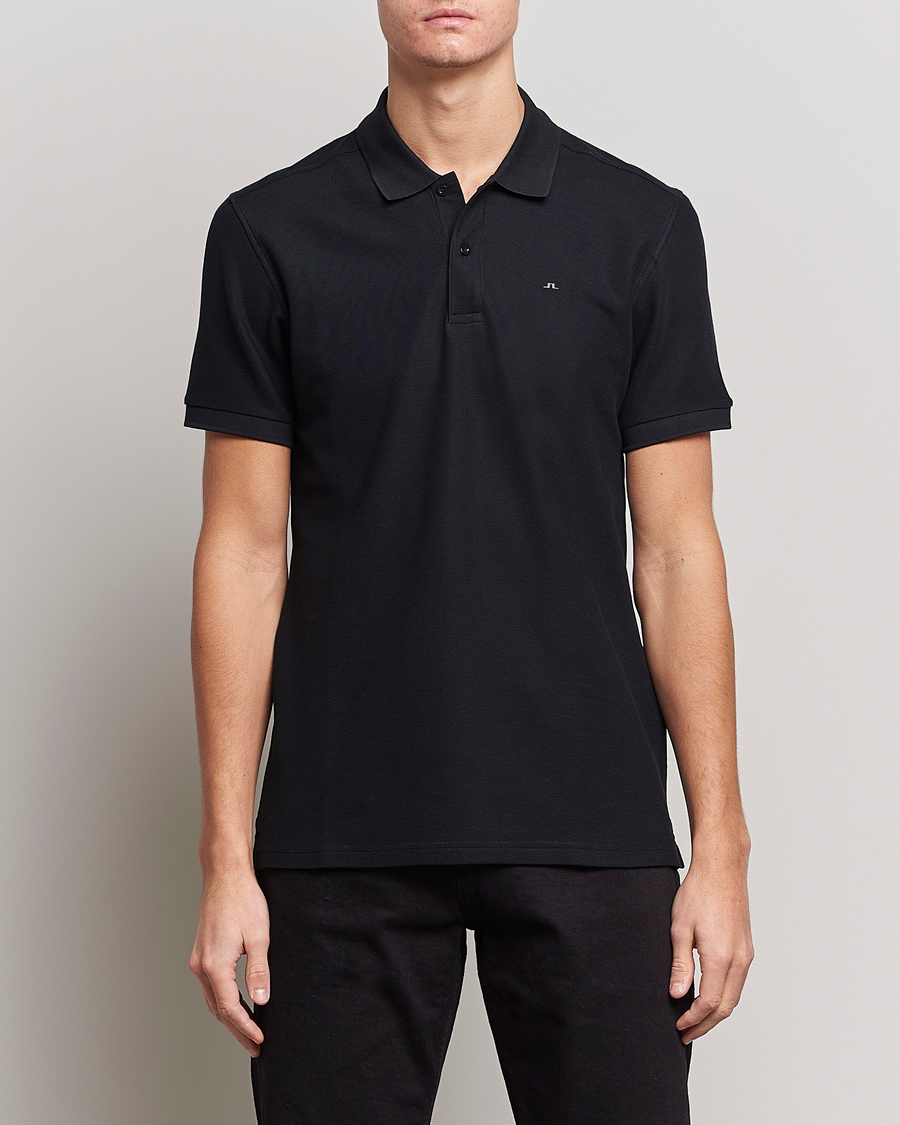 Herre | Kortermet piké | J.Lindeberg | Troy Polo Pique Black