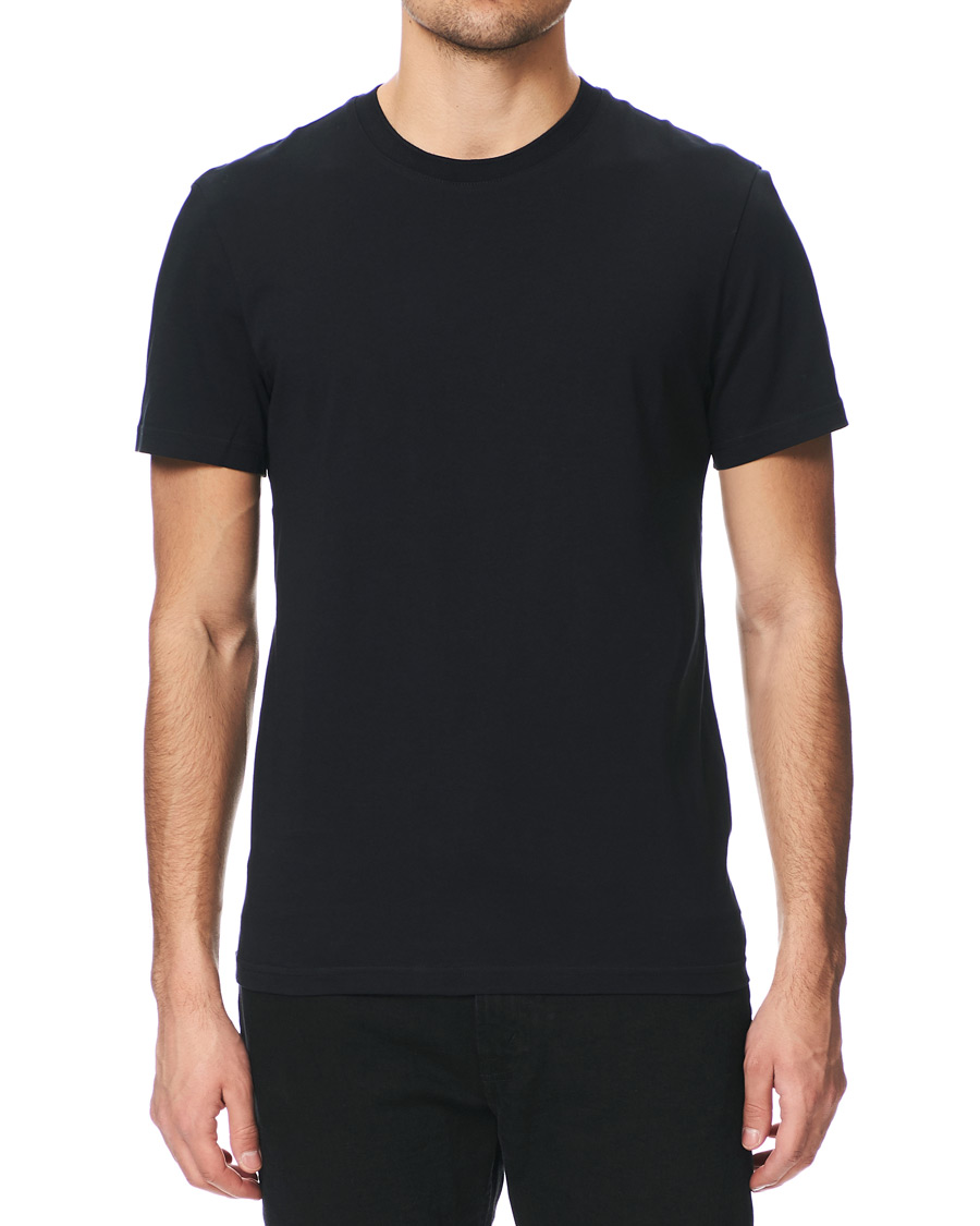 Herre | T-Shirts | J.Lindeberg | Silo Fine Cotton Crew Neck Tee Black