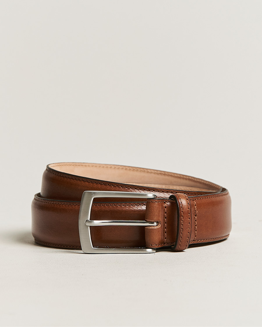 Herre | Belter | Loake 1880 | Henry Leather Belt 3,3 cm Mahogany