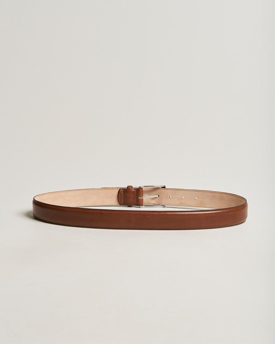 Herre | Umønstrede belter | Loake 1880 | Henry Leather Belt 3,3 cm Mahogany