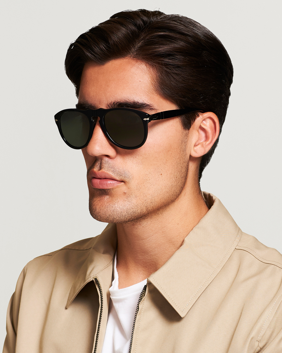 Herr | Persol | Persol | 0PO0649 Sunglasses Black/Crystal Green