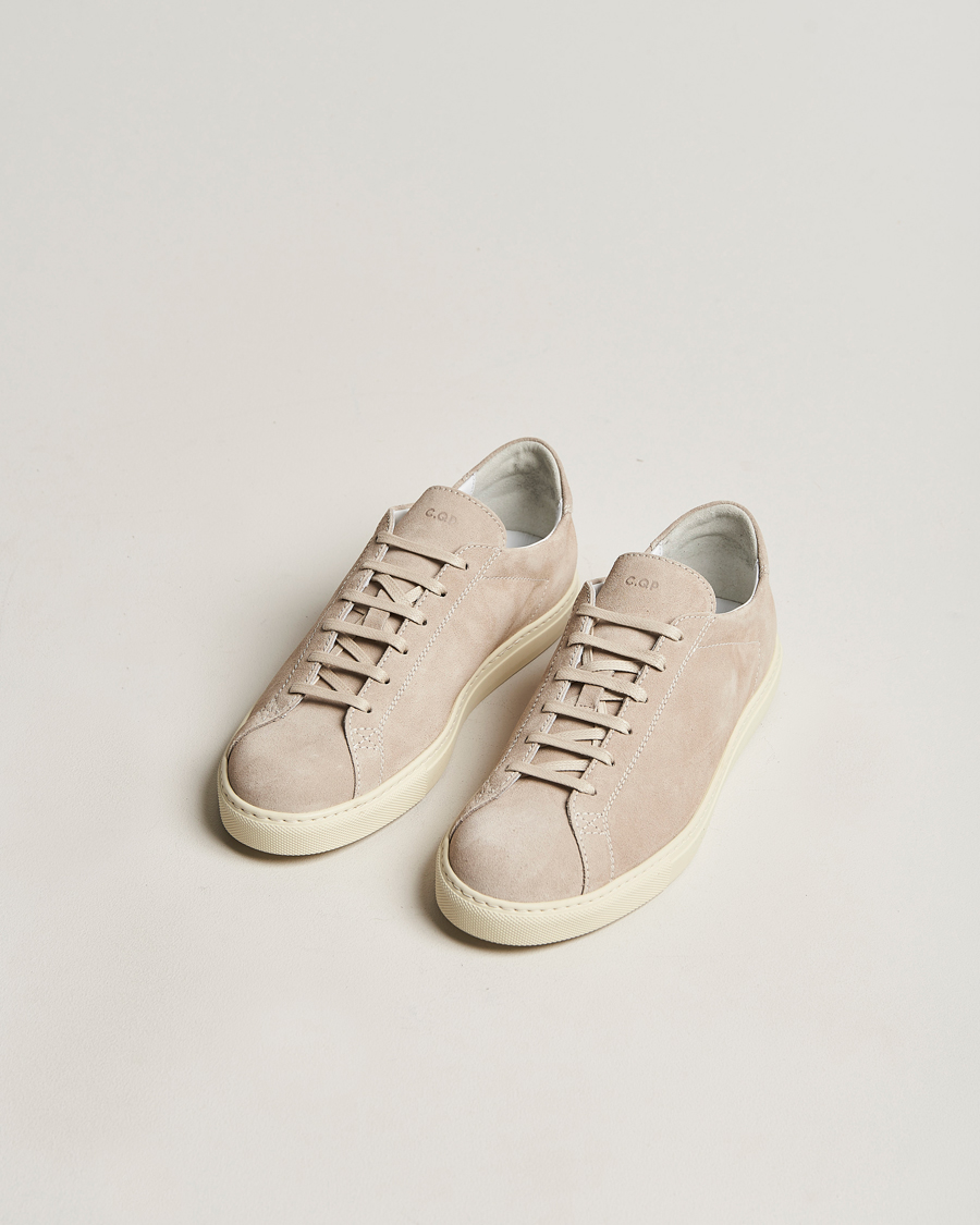 Herre | Sneakers med lavt skaft | CQP | Racquet Sneaker Beige Suede