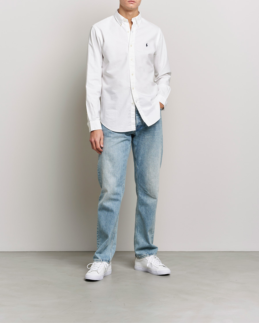 Herre | Klær | Polo Ralph Lauren | Custom Fit Garment Dyed Oxford Shirt White