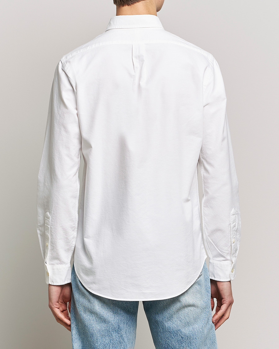 Herre | Skjorter | Polo Ralph Lauren | Custom Fit Garment Dyed Oxford Shirt White