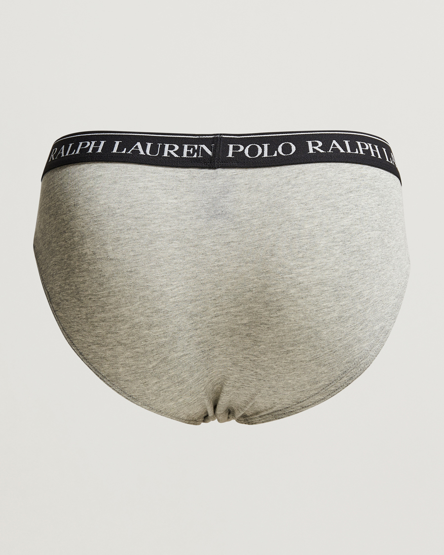 Herre | Wardrobe basics | Polo Ralph Lauren | 3-Pack Low Rise Brief Black/White/Grey