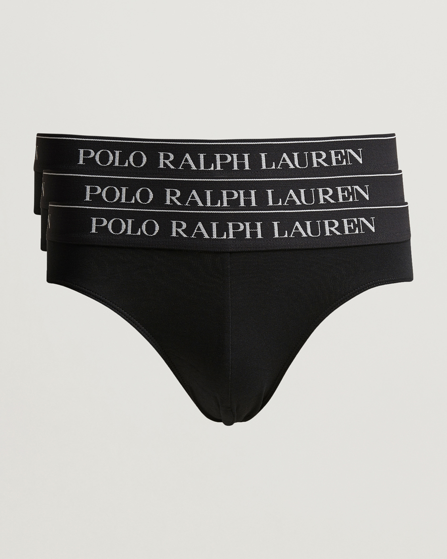 Herre | Undertøy | Polo Ralph Lauren | 3-Pack Low Rise Trunk Black