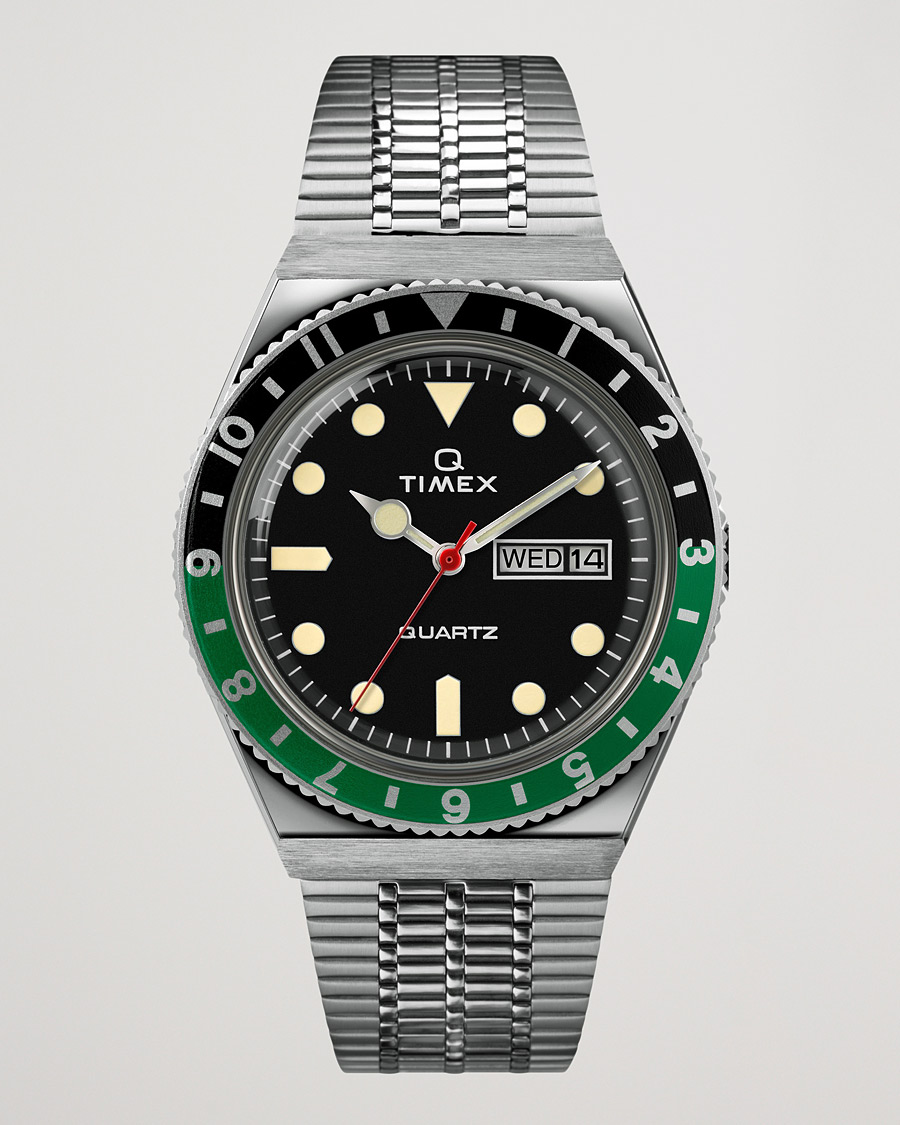 Herre | Timex Q Reissue 1979 Black/Green | Timex | Q Reissue 1979 Black/Green