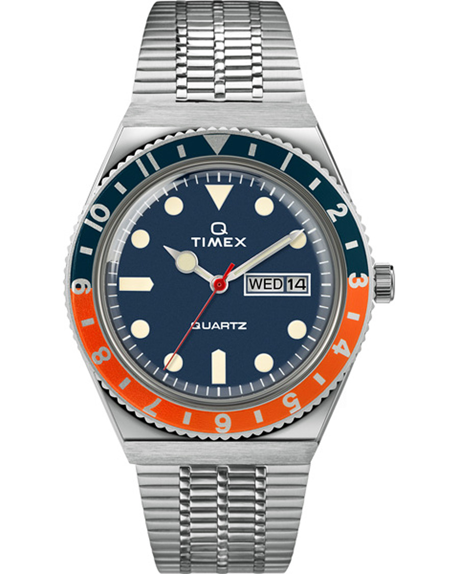 Herre | Timex Q Reissue 1979 Blue/Orange | Timex | Q Reissue 1979 Blue/Orange