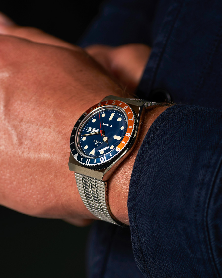 Herre | Timex Q Reissue 1979 Blue/Orange | Timex | Q Reissue 1979 Blue/Orange