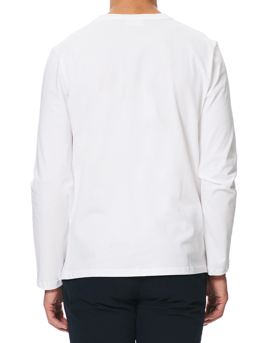 Herre | T-Shirts | A Day's March | Heavy Long Sleeve Tee White