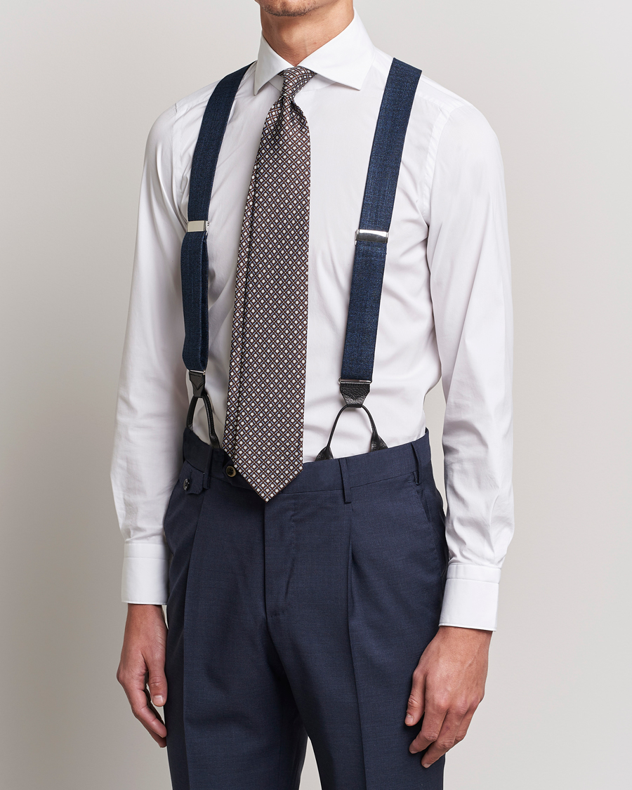 Herre | Avdelinger | Albert Thurston | Hardy Minnis Bamboo Braces 38mm Navy