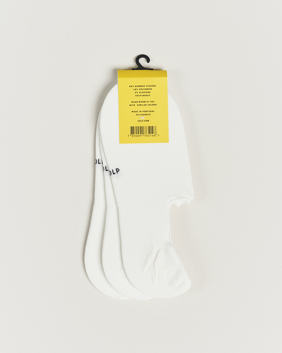 Herre | Ankelsokker | CDLP | 3-Pack No Show Socks White
