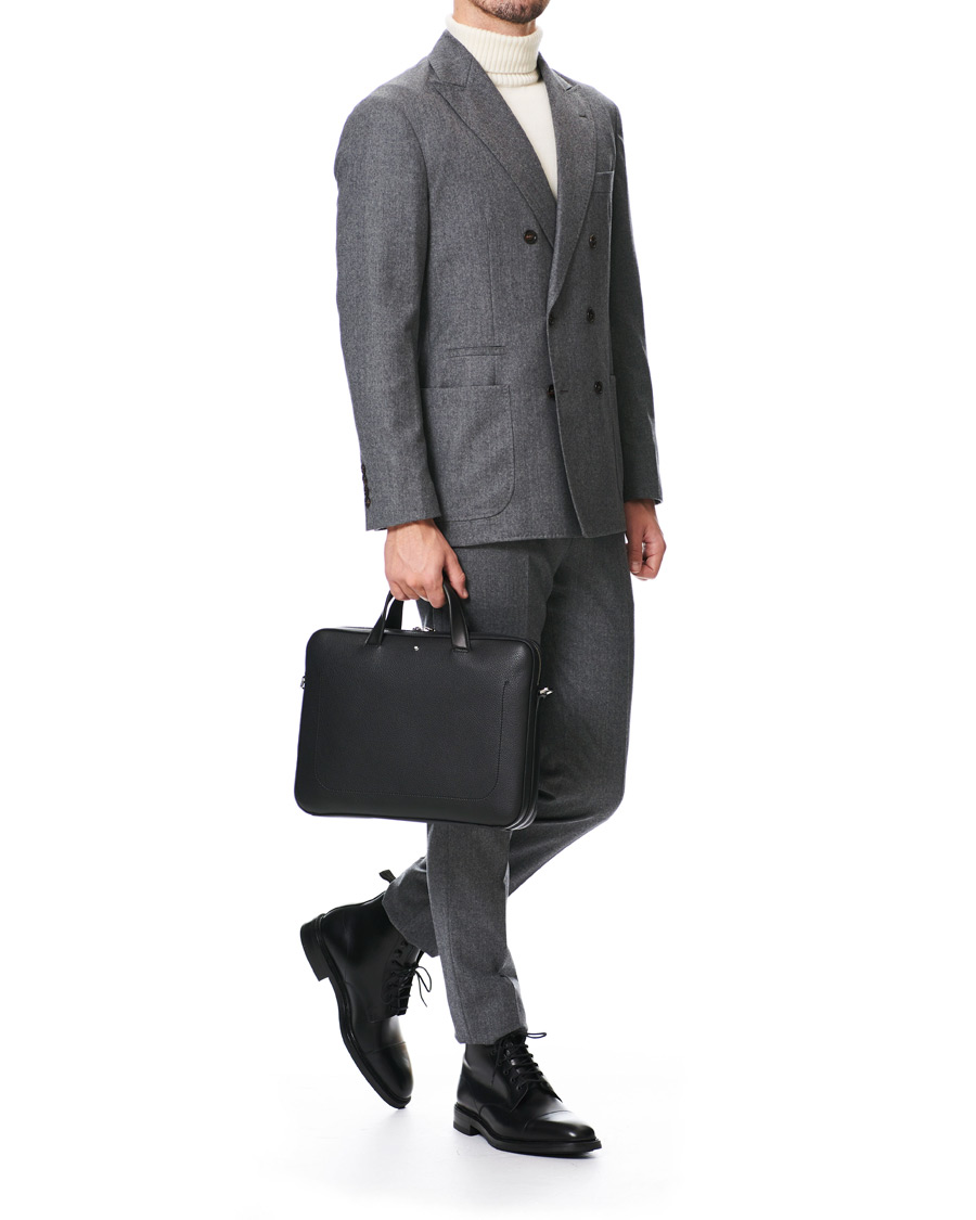 Herre | Montblanc MST Soft Grain Ultra Slim Document Case Black | Montblanc | MST Soft Grain Ultra Slim Document Case Black