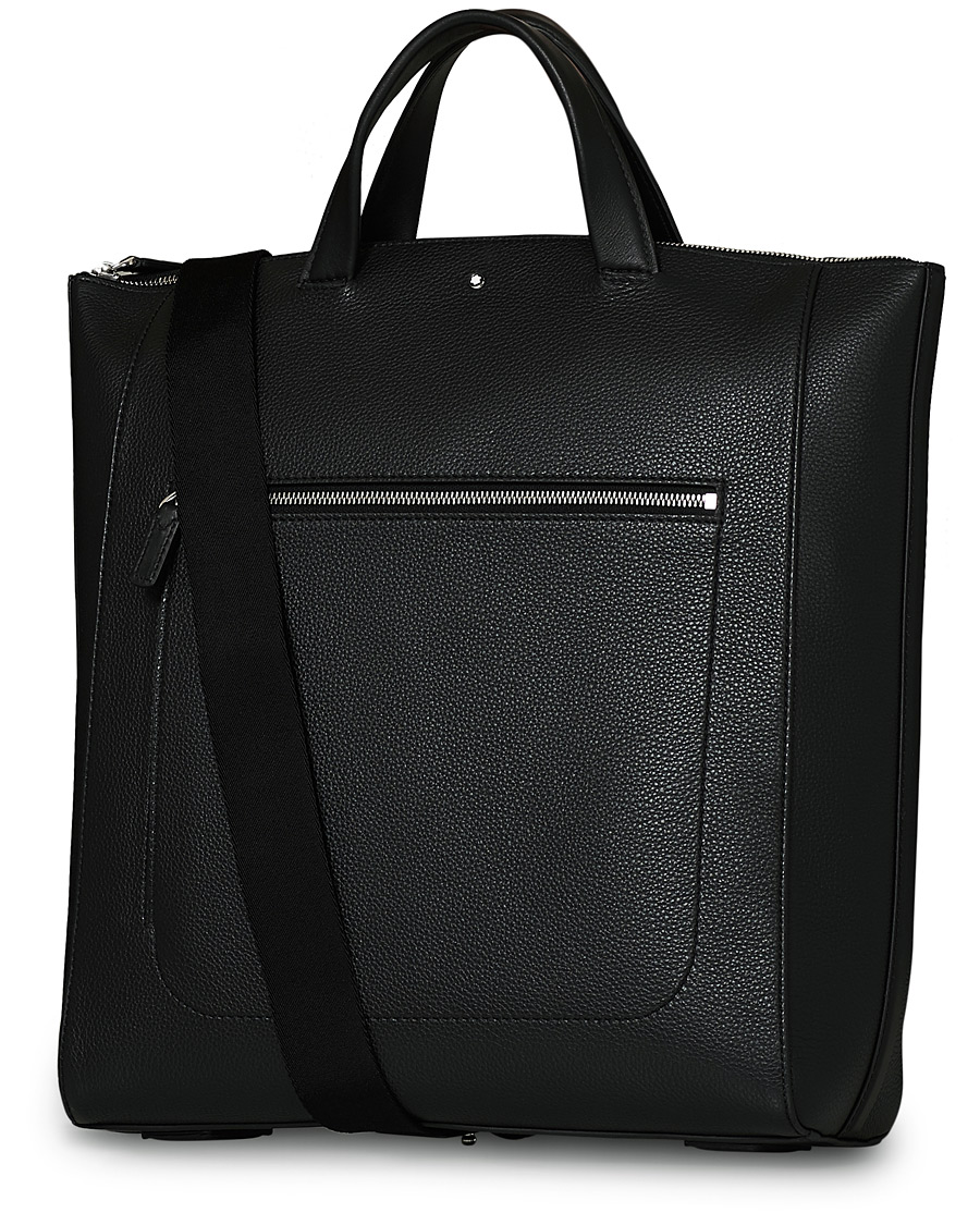 Herre | Montblanc MST Soft Grain Tote with Zip Black | Montblanc | MST Soft Grain Tote with Zip Black