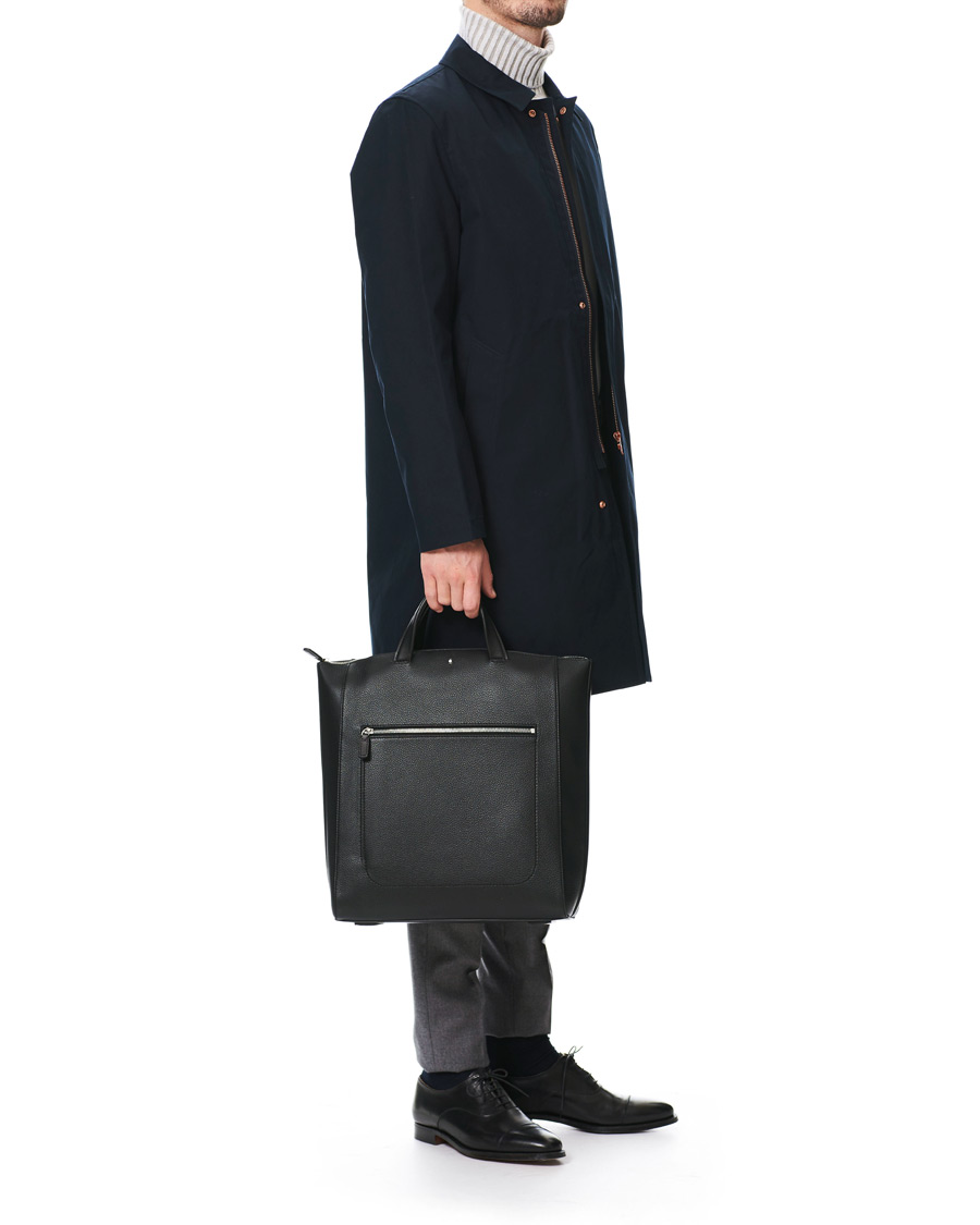 Herre | Montblanc MST Soft Grain Tote with Zip Black | Montblanc | MST Soft Grain Tote with Zip Black