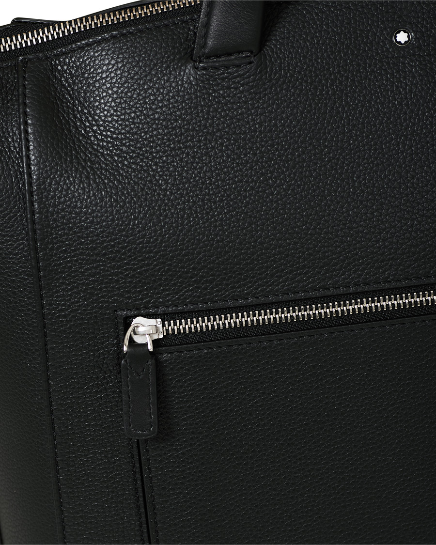 Herre | Montblanc MST Soft Grain Tote with Zip Black | Montblanc | MST Soft Grain Tote with Zip Black