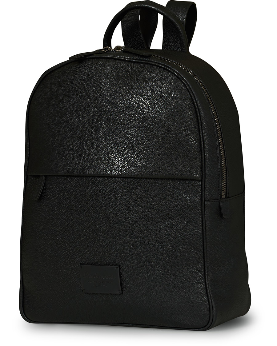 Herre | Anderson's Full Grain Leather Backpack Black | Anderson's | Full Grain Leather Backpack Black