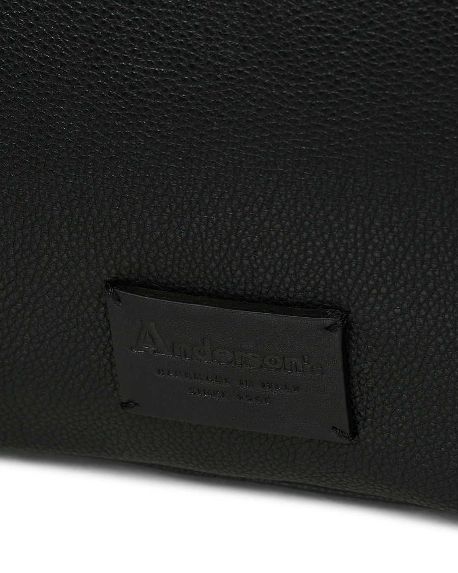 Herre | Vesker | Anderson's | Full Grain Leather Briefcase Black