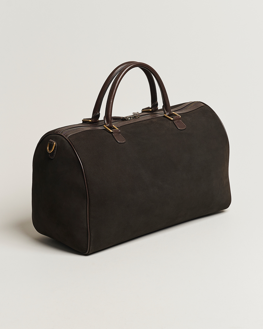 Herre | Vesker | Anderson's | Boston Suede Weekendbag Brown/Brown