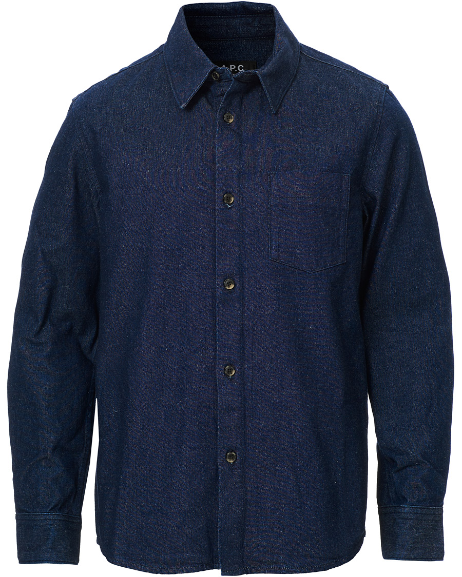 Herre | Skjorter | A.P.C. | Victor Denim Overshirt Indigo