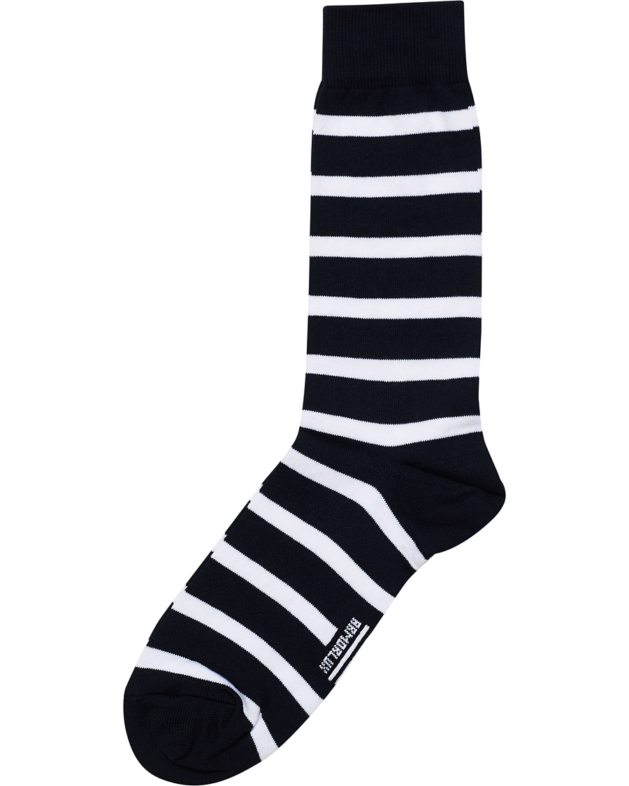 Herre | Undertøy | Armor-lux | Cotton Stripe Sock Navy/White 41-46