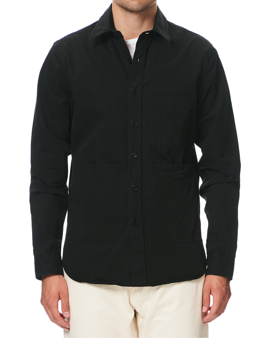 Herre |  | Aspesi | Cotton Shirt Jacket Black