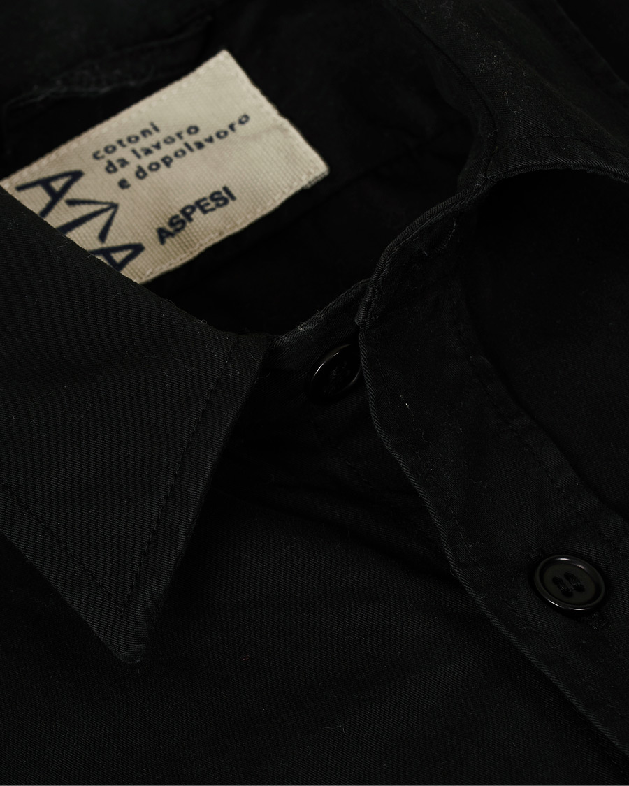 Herre | Skjorter | Aspesi | Cotton Shirt Jacket Black