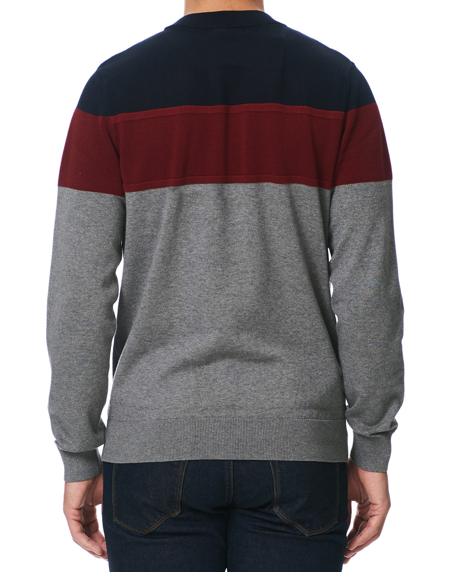 Herre | Gensere | Fred Perry | Panelled Jumper Steel Marl L