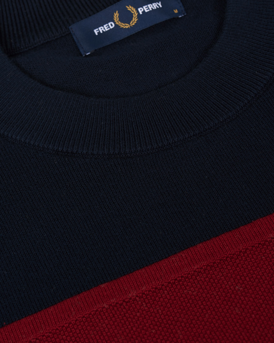 Herre | Gensere | Fred Perry | Panelled Jumper Steel Marl L