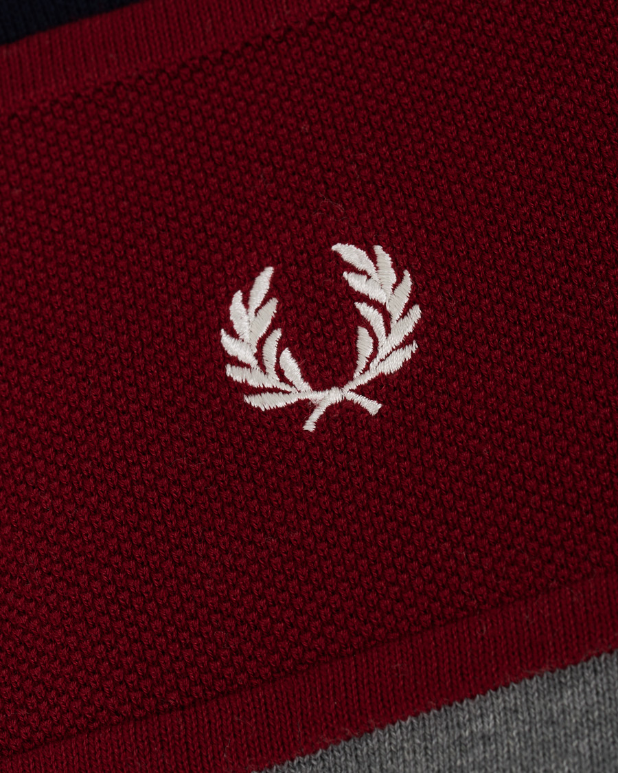 Herre | Gensere | Fred Perry | Panelled Jumper Steel Marl L