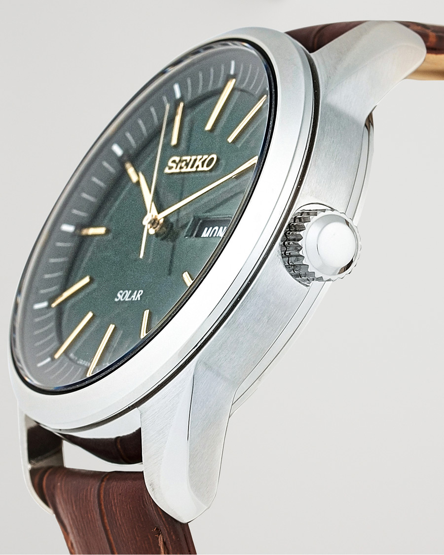Herre | Seiko Solar 40mm Sapphire/Green Dial | Seiko | Solar 40mm Sapphire/Green Dial
