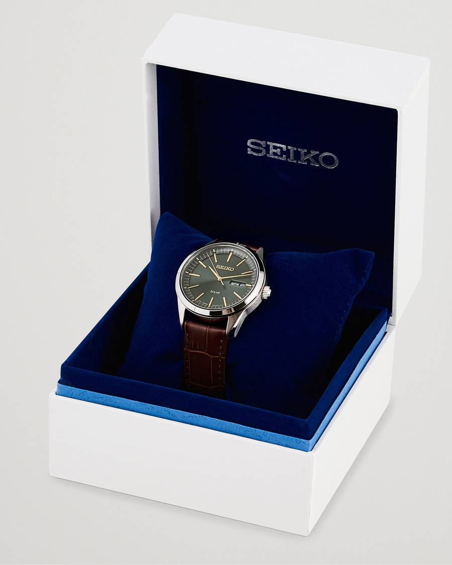 Herre | Seiko Solar 40mm Sapphire/Green Dial | Seiko | Solar 40mm Sapphire/Green Dial