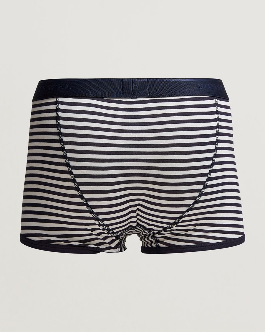 Herre | Best of British | Sunspel | Superfine Cotton Trunk Navy/White