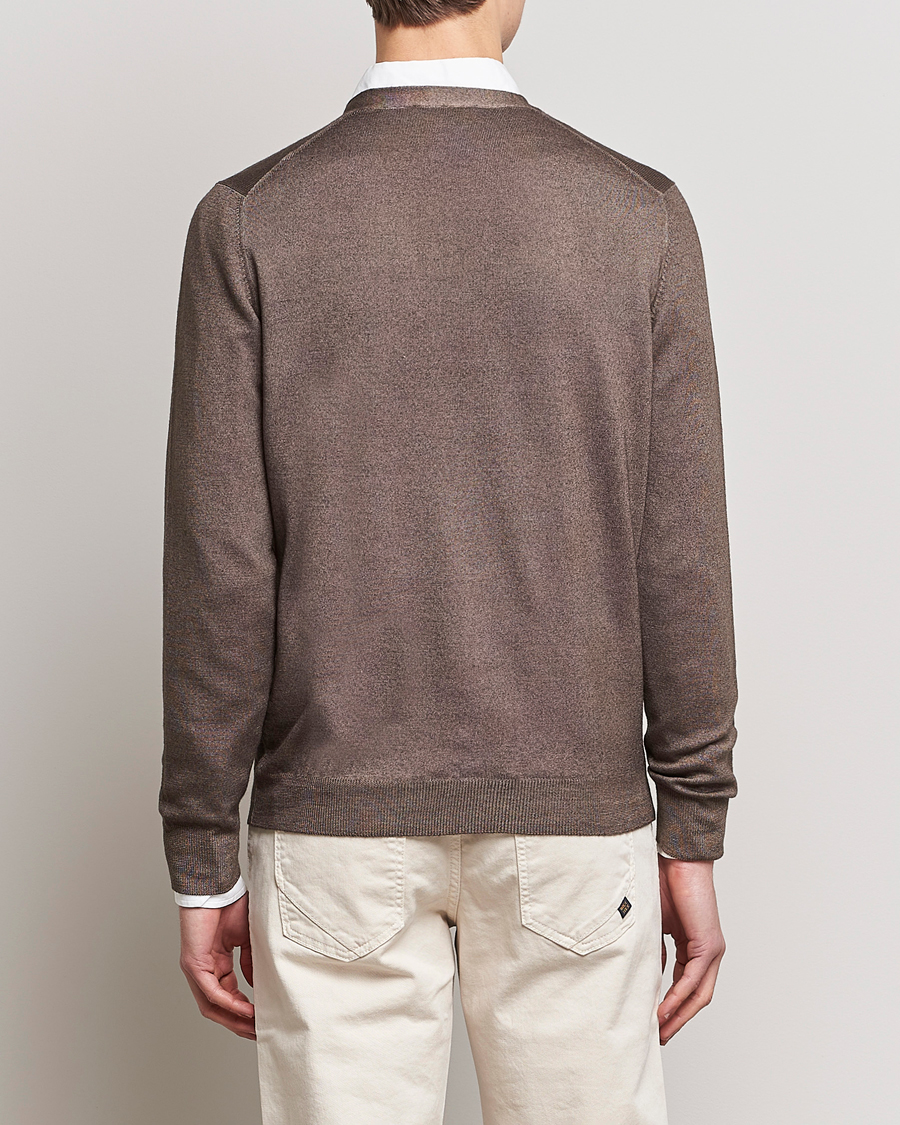 Herre | Gensere | Gran Sasso | Vintage Merino Fashion Fit Cardigan Beige