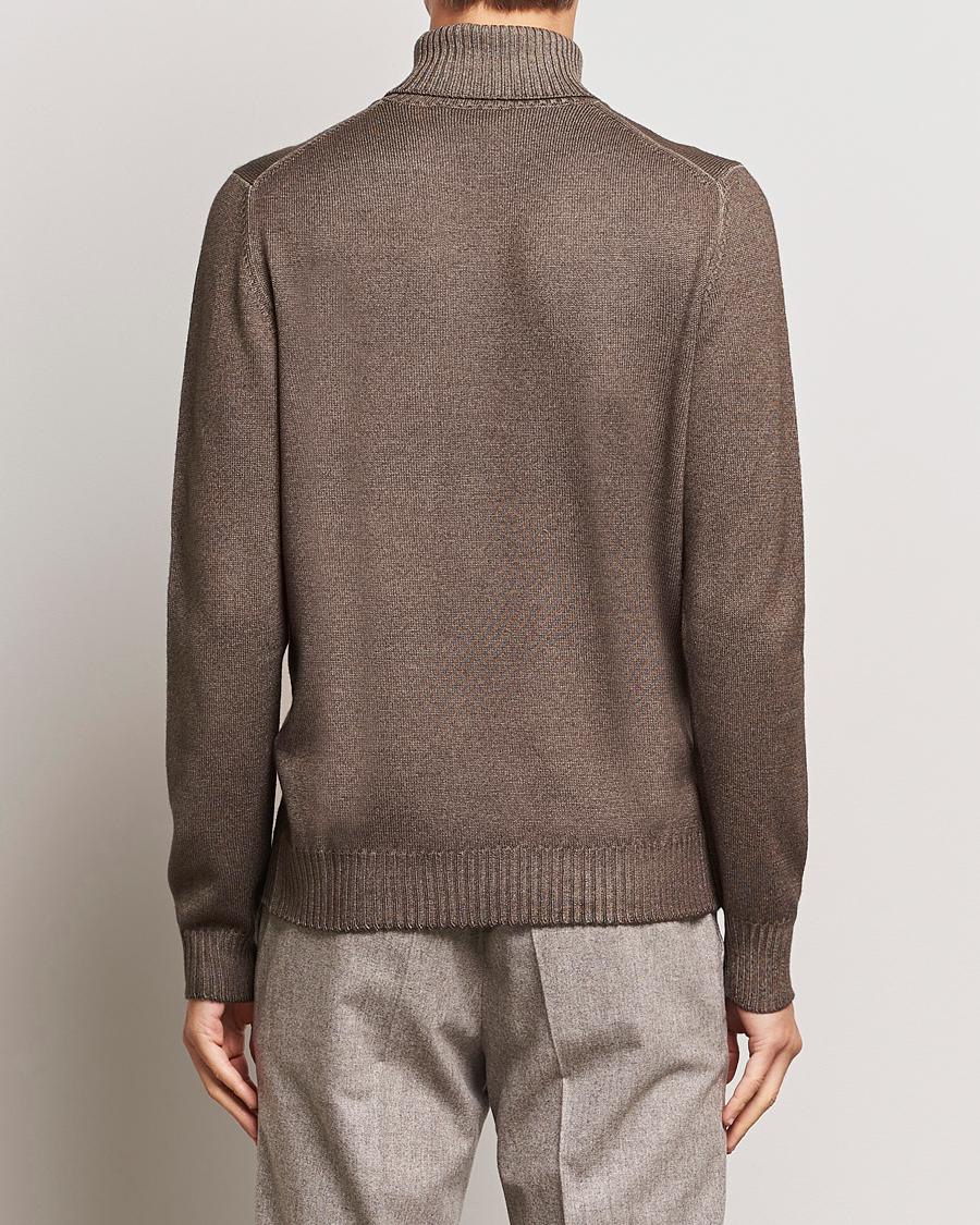 Herre | Gensere | Gran Sasso | Vintage Merino Fashion Fit Polo Beige