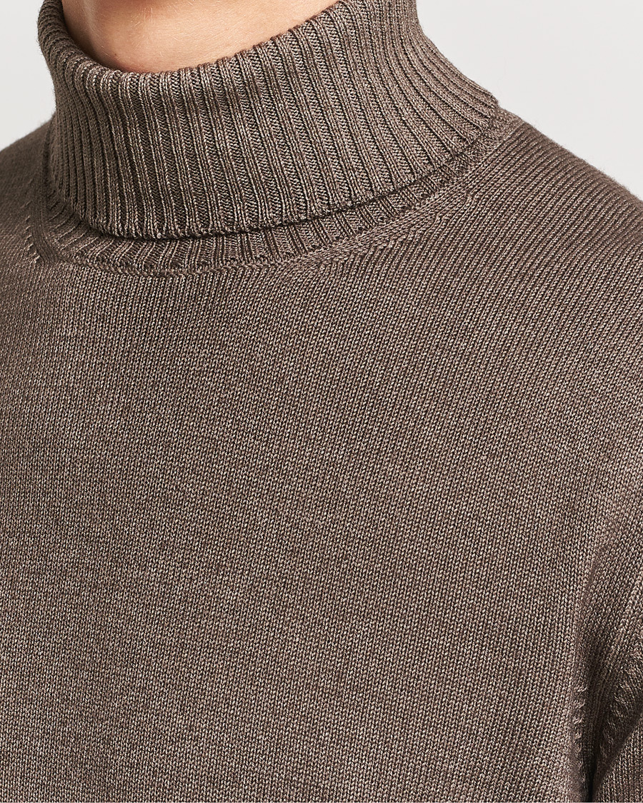 Herre | Gensere | Gran Sasso | Vintage Merino Fashion Fit Polo Beige