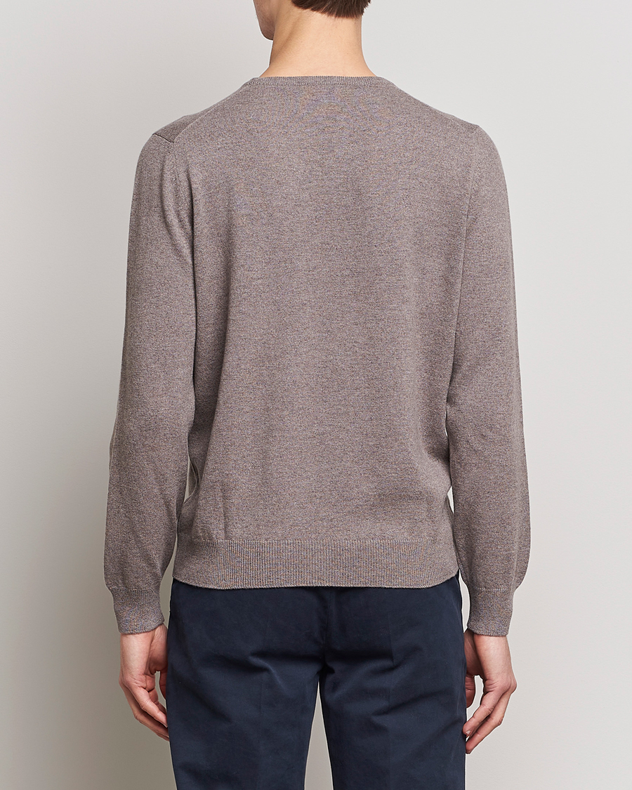 Herre | Gensere | Gran Sasso | Wool/Cashmere Crew Neck Mud Brown