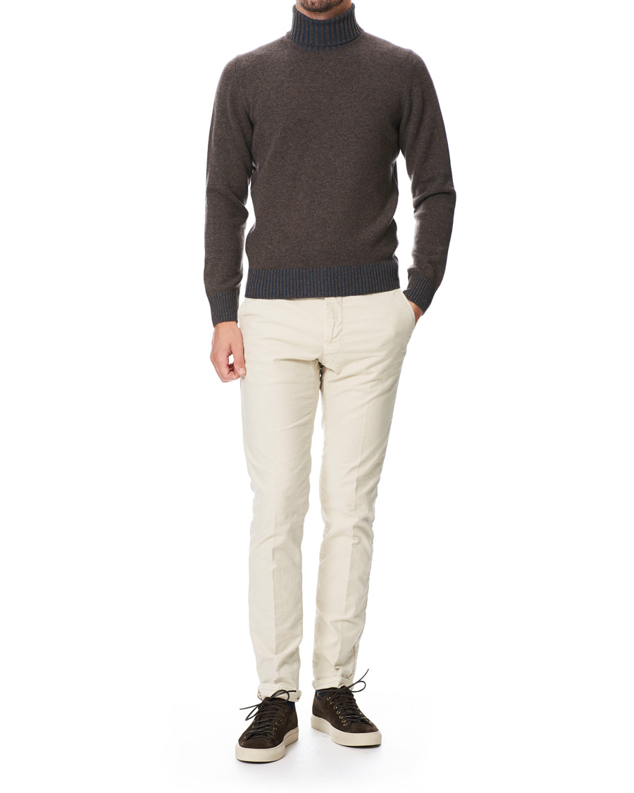 Herre | Gensere | Gran Sasso | Wool/Cashmere Rollneck Brown