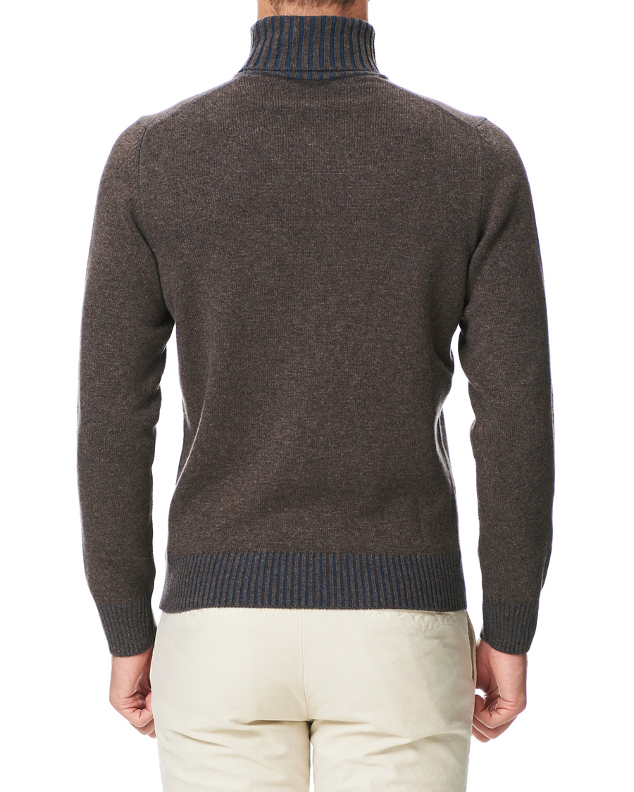 Herre | Gensere | Gran Sasso | Wool/Cashmere Rollneck Brown