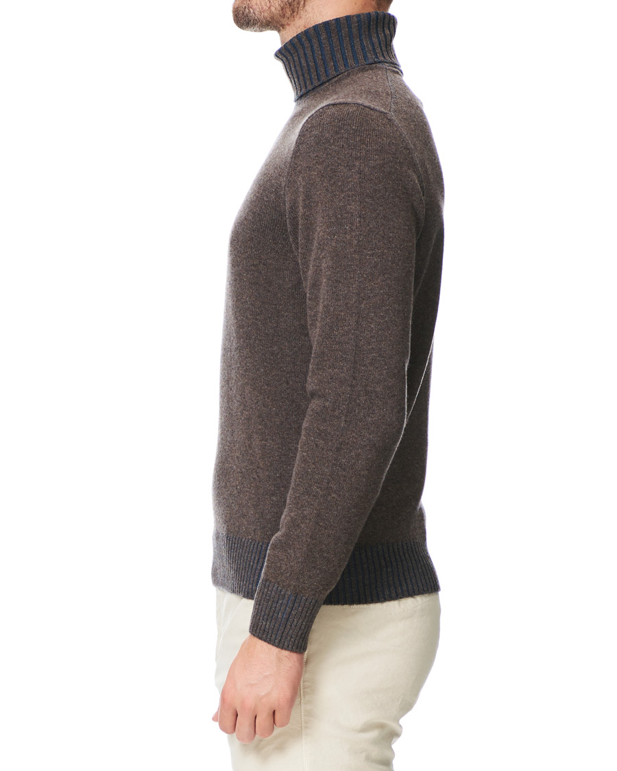 Herre | Gensere | Gran Sasso | Wool/Cashmere Rollneck Brown