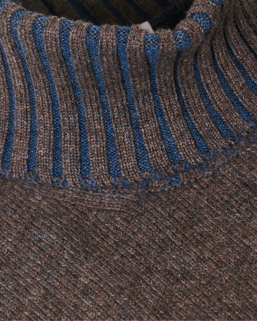 Herre | Gensere | Gran Sasso | Wool/Cashmere Rollneck Brown