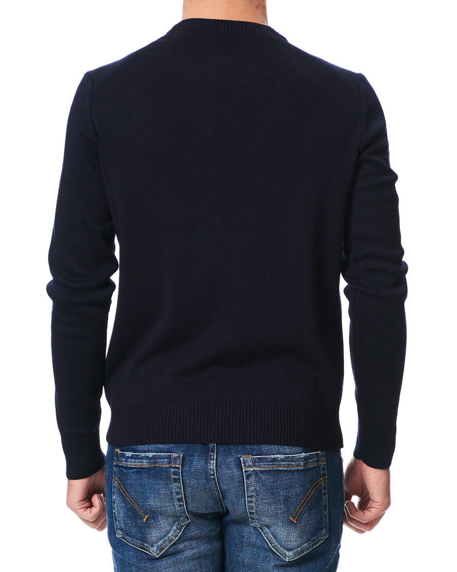 Herre | Gensere | AMI | Heart Logo Merino Sweater Navy